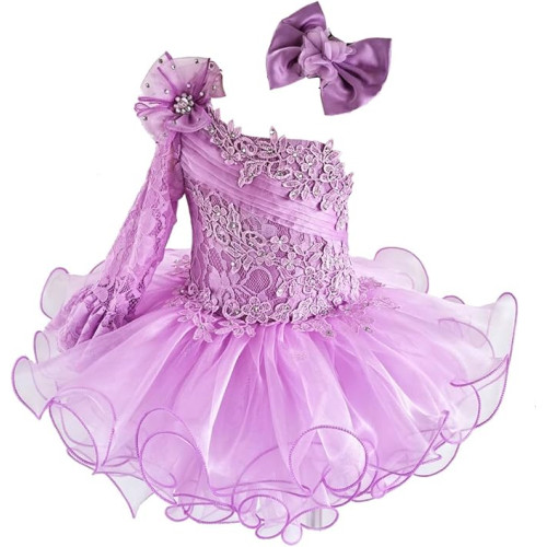15 color available--Infant/toddler/baby/children/kids Girl's  Pageant evening/prom Dress/clothing G086Lilac