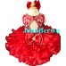 high glitz glittering rhinestone and bugle beads beaded Infant/toddler/baby/children/kids/ pageant and formal  DressG090