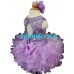 high glitz glittering rhinestone and bugle beads beaded Infant/toddler/baby/children/kids/ pageant and formal  DressG090A