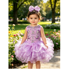 high glitz glittering rhinestone and bugle beads beaded Infant/toddler/baby/children/kids/ pageant and formal DressG090lilac high glitz glittering rhinestone and bugle beads beaded Infant/toddler/baby/children/kids/ pageant and formal DressG090lilac