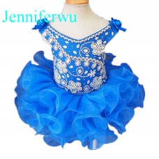 Infant/toddler/baby/children/kids Girl's glitz Pageant evening/prom Dress/clothing  G091-3