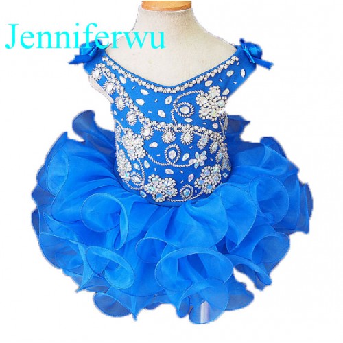 Infant/toddler/baby/children/kids Girl's glitz Pageant evening/prom Dress/clothing  G091-3