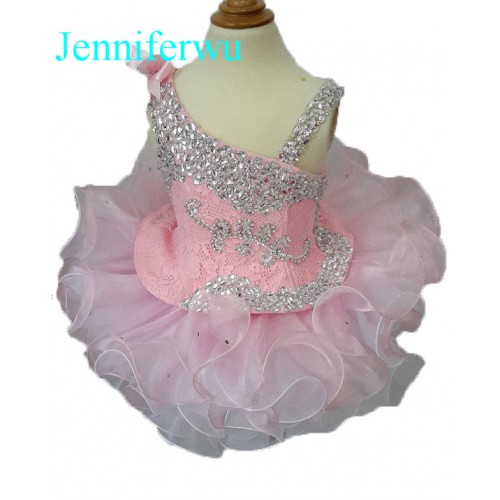 Infant/toddler/baby/children/kids Girl's glitz Pageant evening/prom Dress/clothing  G095A