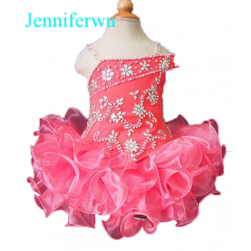 Infant/toddler/baby/children/kids Girl's glitz Pageant evening/prom Dress/clothing 1-6T G104