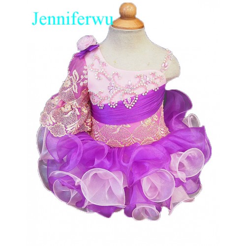 Infant/toddler/baby/children/kids Girl's glitz Pageant evening/prom Dress/clothing 1-6T G106-5