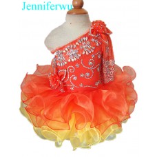 Infant/toddler/baby/children/kids Girl's glitz Pageant evening/prom Dress/clothing 1-6T G115-4