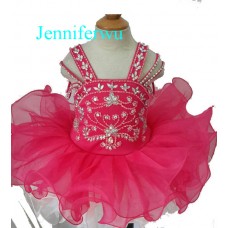 Infant/toddler/baby/children/kids Girl's glitz Pageant evening/prom Dress/clothing 1-6T G123-2