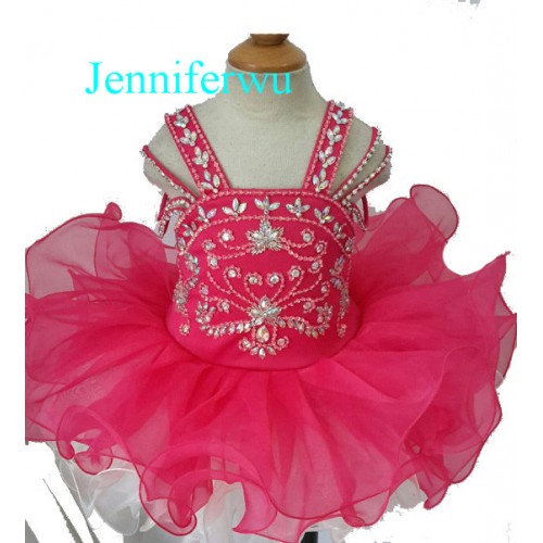 Infant/toddler/baby/children/kids Girl's glitz Pageant evening/prom Dress/clothing 1-6T G123-2