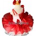 Infant/toddler/baby/children/kids Girl's Pageant evening/prom Dress/clothing 1-6T G124RED