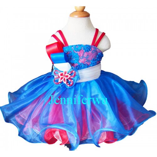 Infant/toddler/baby/children/kids Girl's glitz Pageant evening/prom Dress/clothing  G125C