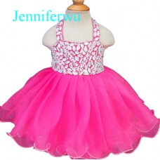 Infant/toddler/baby/children/kids Girl's glitz Pageant evening/prom Dress/clothing 1-6T G128A