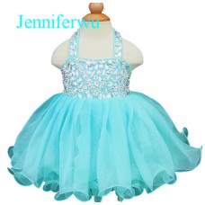 Infant/toddler/baby/children/kids Girl's glitz Pageant evening/prom Dress/clothing 1-6T G128C