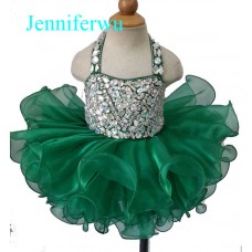 Infant/toddler/baby/children/kids Girl's glitz Pageant evening/prom Dress/clothing 1-6T G128E