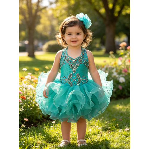 Infant/toddler/baby/children/kids Girl's glitz Pageant evening/prom Dress/clothing G153-1 Infant/toddler/baby/children/kids Girl's glitz Pageant evening/prom Dress/clothing G153-1