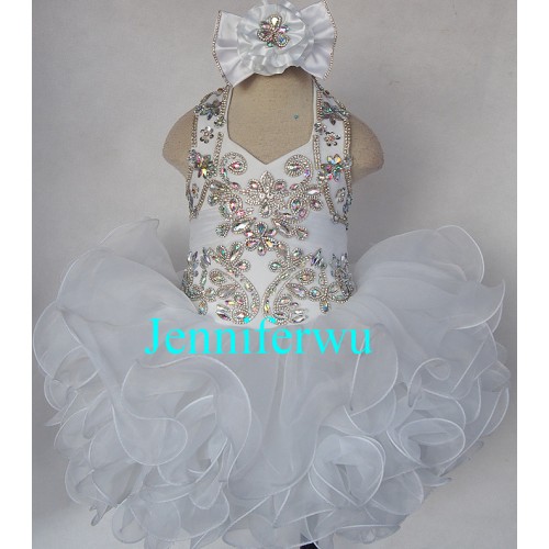 Infant/toddler/baby/children/kids Girl's glitz Pageant evening/prom Dress/clothing  G153A