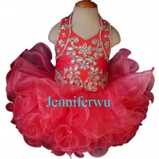 Infant/toddler/baby/children/kids Girl's glitz Pageant evening/prom Dress/clothing  G153E