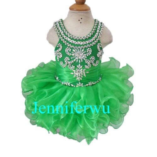 Infant/toddler/baby/children/kids Girl's glitz Pageant evening/prom Dress/clothing  G168-1