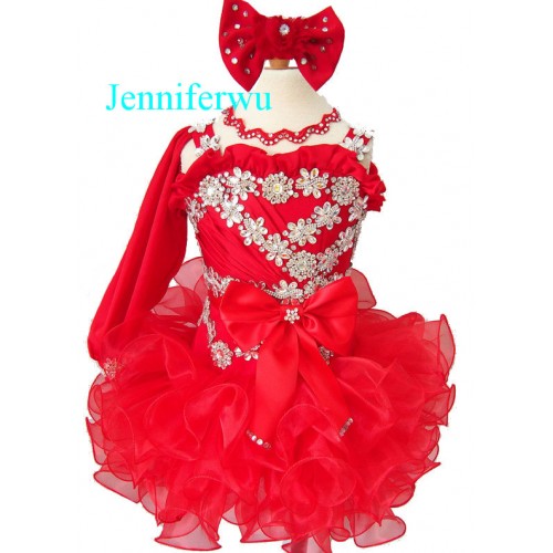 15 color available--Infant/toddler/baby/children/kids Girl's glitz Pageant evening/prom Dress/clothing  G180