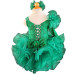 Infant/toddler/baby/children/kids Girl's glitz Pageant evening/prom Dress/clothing  G192-Green