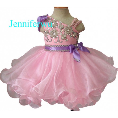 Infant/toddler/baby/children/kids Girl's glitz Pageant evening/prom Dress/clothing  G199-1