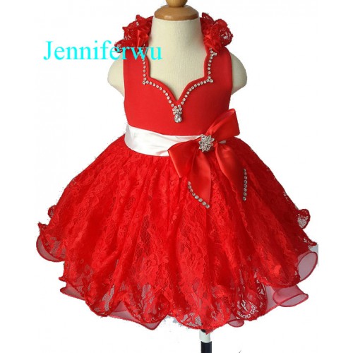 Infant/toddler/baby/children/kids Girl's glitz Pageant evening/prom Dress/clothing  G211C