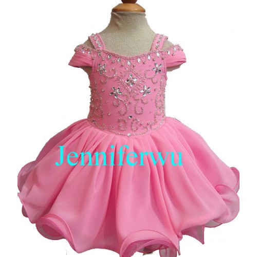 Infant/toddler/baby/children/kids Girl's glitz Pageant evening/prom Dress/clothing  G212-2