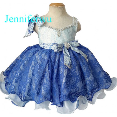 Infant/toddler/baby/children/kids Girl's glitz Pageant evening/prom Dress/clothing  G213-1