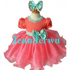 Infant/toddler/baby/children/kids Girl's glitz Pageant evening/prom Dress/clothing  G214-4