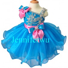 Infant/toddler/baby/children/kids Girl's glitz Pageant evening/prom Dress/clothing  G218A