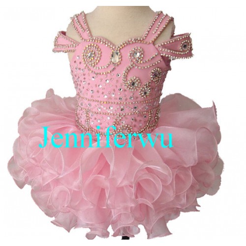 Infant/toddler/baby/children/kids Girl's glitz Pageant evening/prom Dress/clothing  G224-1