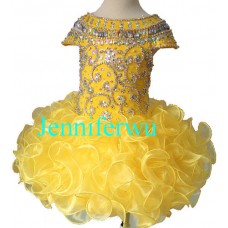 Infant/toddler/baby/children/kids Girl's glitz Pageant evening/prom Dress/clothing  G225-1