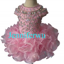 Infant/toddler/baby/children/kids Girl's glitz Pageant evening/prom Dress/clothing  G225-5