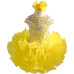 Infant/toddler/baby/children/kids Girl's glitz Pageant evening/prom Dress/clothing  G225Yellow