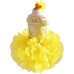 Infant/toddler/baby/children/kids Girl's glitz Pageant evening/prom Dress/clothing  G225Yellow