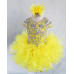 Infant/toddler/baby/children/kids Girl's glitz Pageant evening/prom Dress/clothing  G225Yellow