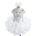 Infant/toddler/baby/children/kids Girl's glitz Pageant evening/prom Dress/clothing G225white