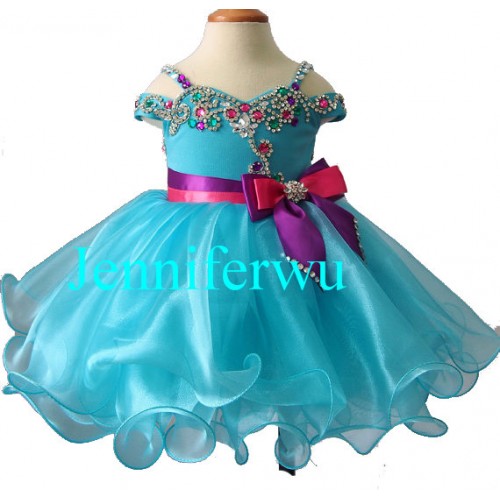 Infant/toddler/baby/children/kids Girl's glitz Pageant evening/prom Dress/clothing  G266