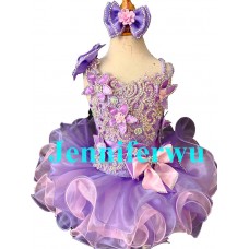 2 pieces Infant/toddler/baby/children/kids Girl's glitz Pageant evening/prom Dress/clothing  G269A