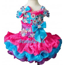 Infant/toddler/baby/children/kids Girl's glitz Pageant evening/prom Dress/clothing  G270-1