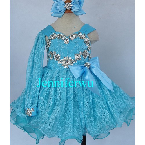 Infant/toddler/baby/children/kids Girl's glitz Pageant evening/prom Dress/clothing  G271B