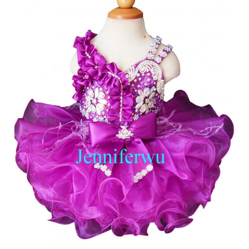 Infant/toddler/baby/children/kids Girl's glitz Pageant evening/prom Dress/clothing  G272