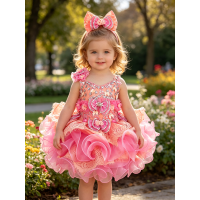 Infant/toddler/baby/children/kids Girl's glitz Pageant evening/prom Dress/clothing G274 Infant/toddler/baby/children/kids Girl's glitz Pageant evening/prom Dress/clothing G274