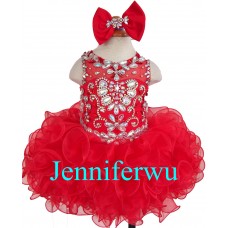 Infant/toddler/baby/children/kids Girl's glitz Pageant evening/prom Dress/clothing 1-6T G284-2