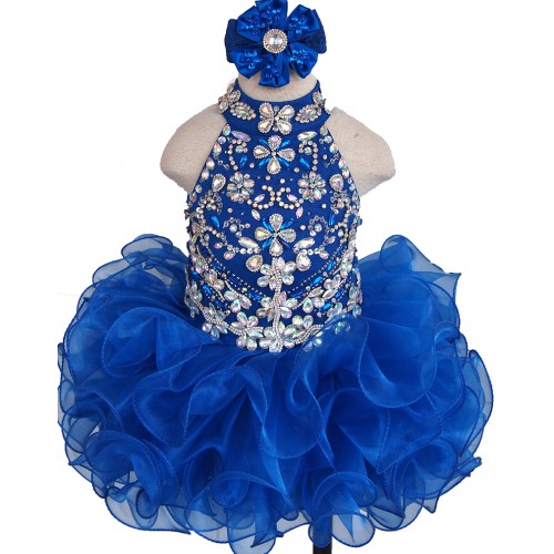 Infant/toddler/baby/children/kids Girl's glitz Pageant evening/prom Dress/clothing  G284-6