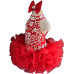 Infant/toddler/baby/children/kids Girl's glitz Pageant evening/prom Dress/clothing  G284Red