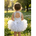 Infant/toddler/baby/children/kids Girl's glitz Pageant evening/prom Dress/clothing  G284White