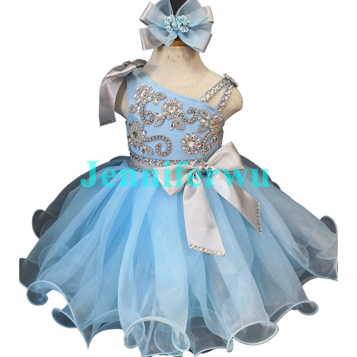 Infant/toddler/baby/children/kids Girl's glitz Pageant evening/prom Dress/clothing  G285BB