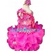  fabulous  neon pink Infant/toddler/baby/children/kids Girl's  glitz pageant  Dress/clothing G299