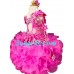  fabulous  neon pink Infant/toddler/baby/children/kids Girl's  glitz pageant  Dress/clothing G299