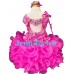  fabulous  neon pink Infant/toddler/baby/children/kids Girl's  glitz pageant  Dress/clothing G299